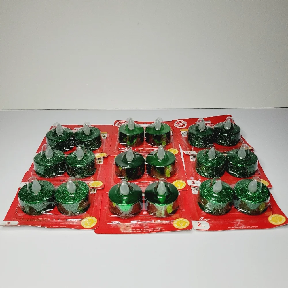 Flameless Battery Operated LED Tea Lights Flickering/Steady Votive Candle Party